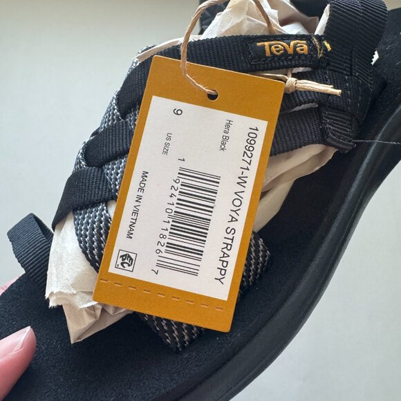 Teva Voya Strappy Sandals Women's Size 9 Hera Black 1099271 NWT - Picture 6 of 10